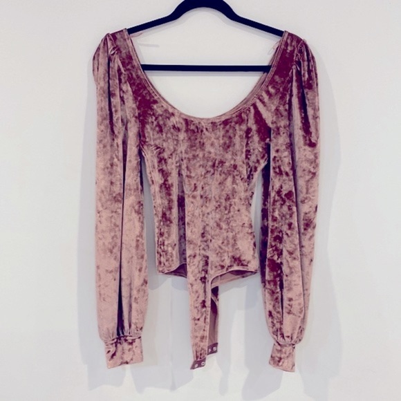 Wayf velvet bodysuit long sleeves Size XS - Picture 7 of 9